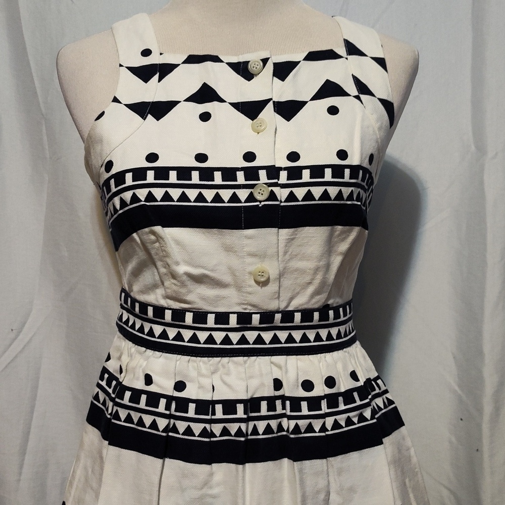 J.Crew Roller Girl Dress Geometric Shape Design Size 2 - Picture 2 of 11